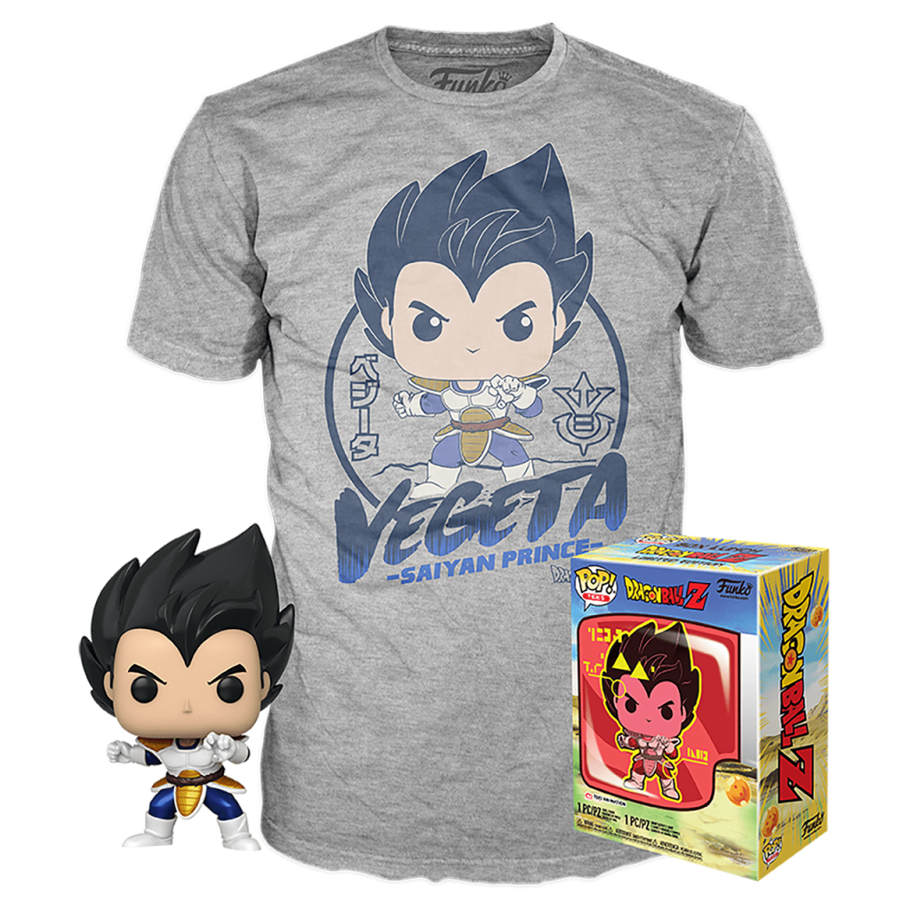 Funko Pop Dragon Ball Z Vegeta Pop! & Tee Box