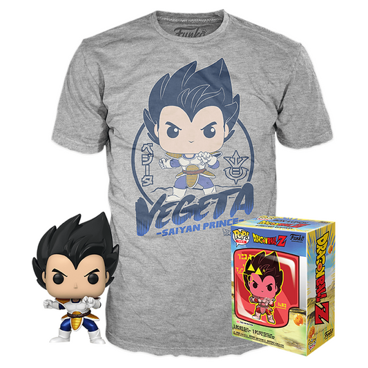 Funko Pop Dragon Ball Z Vegeta Pop! & Tee Box