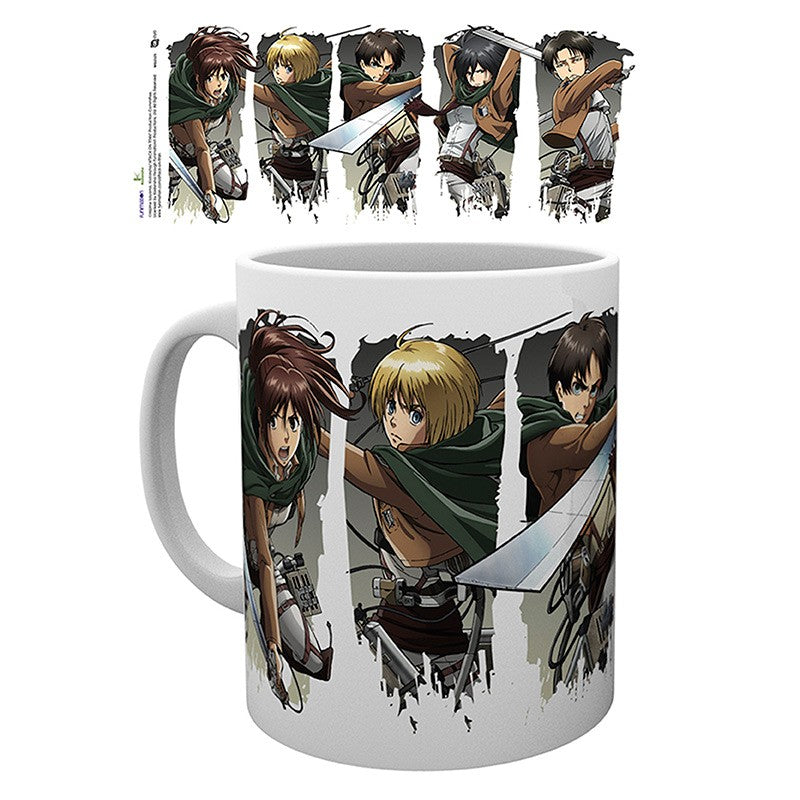 Attack on Titan - Charakter Collage - 320ml Tasse