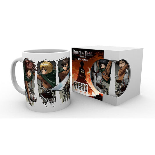 Attack on Titan - Charakter Collage - 320ml Tasse