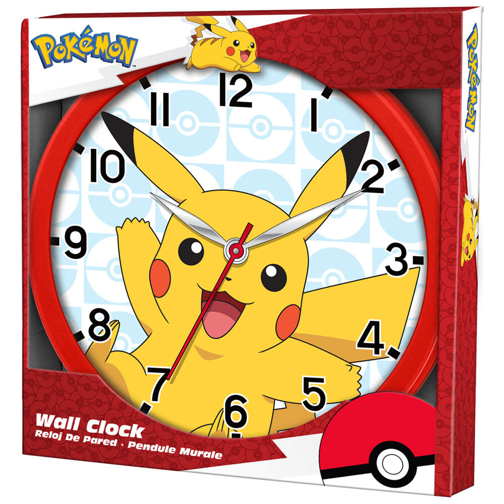 Pokemon Pikachu Wanduhr