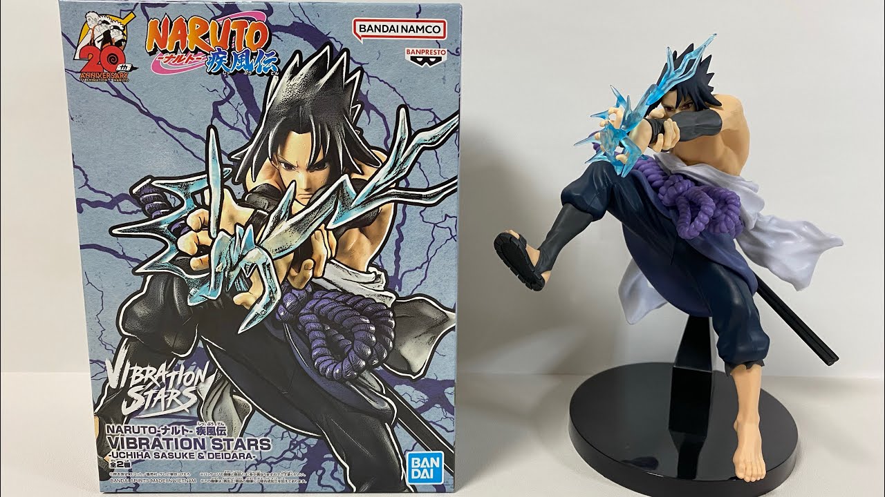Banpresto Naruto Shippuden Vibration Stars Sasuke Uchiha Figur