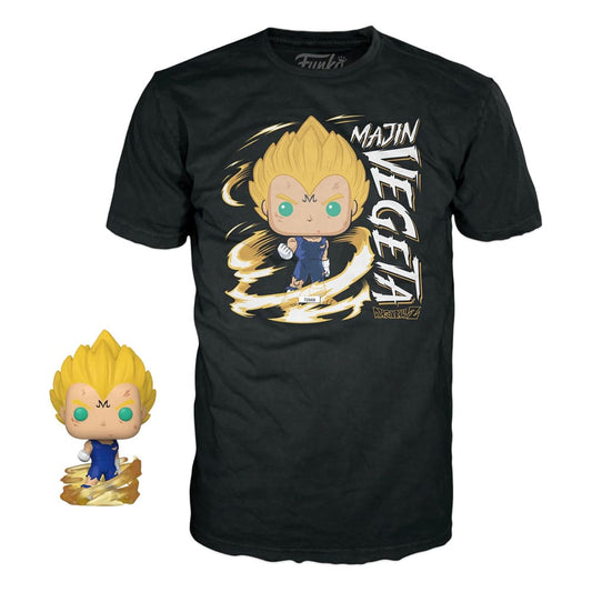 Funko Dragonball Z POP! & Tee Vinyl Figur & T-Shirt Set Majin Vegeta (Glow in the Dark) #862