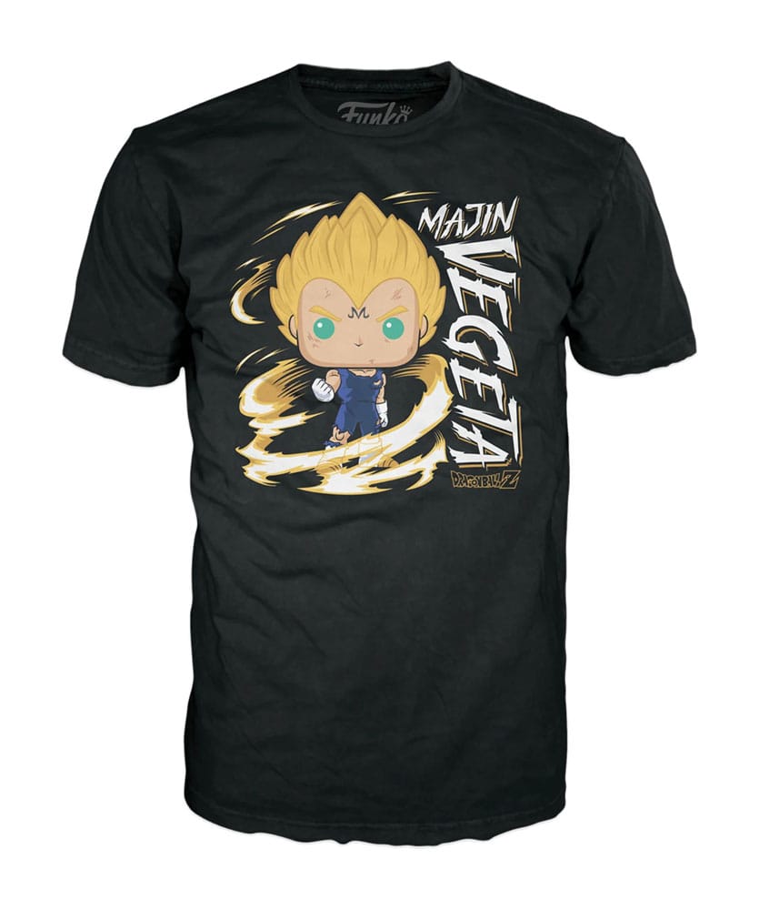 Funko Dragonball Z POP! & Tee Vinyl Figur & T-Shirt Set Majin Vegeta (Glow in the Dark) #862