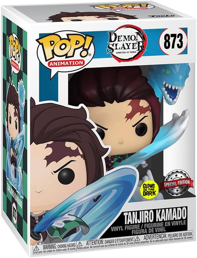 Funko Demon Slayer: Kimetsu no Yaiba POP! Animation Tanjiro W/ Dragon(GW/TRL) #873