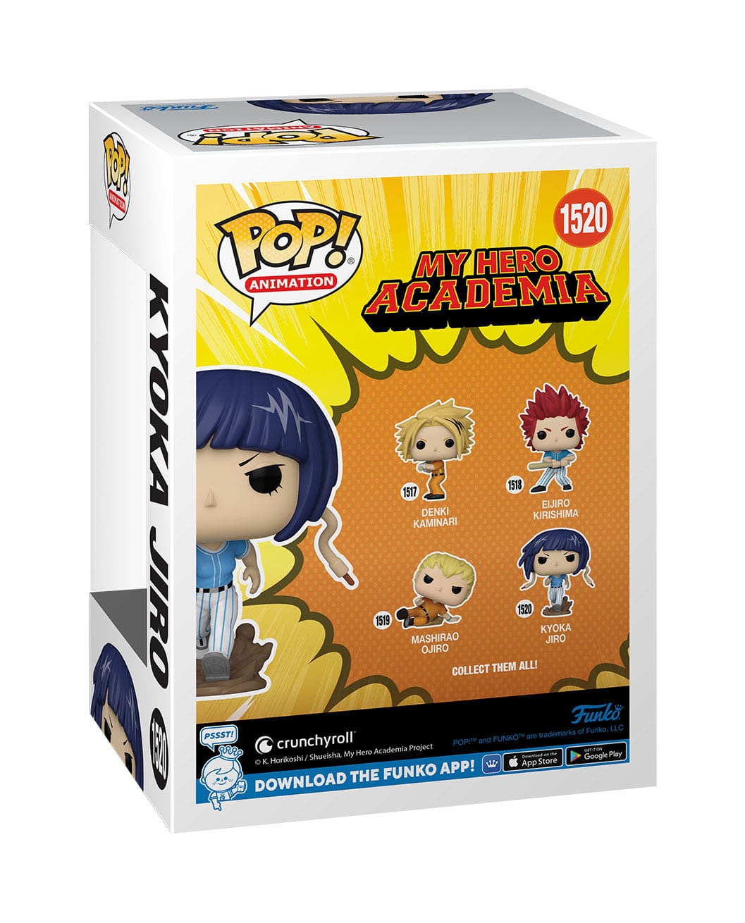 Funko My Hero Academia - Hero League Baseball POP! Animation Vinyl Figur Kyoka Jiro #1520