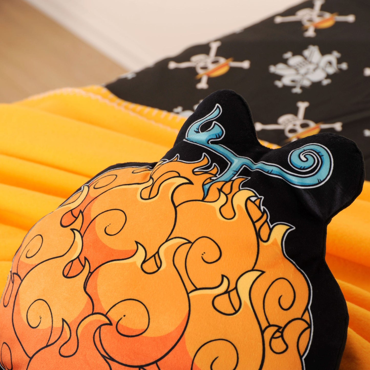 One Piece Dekokissen Mera Mera no Mi Feuerfrucht 36 cm