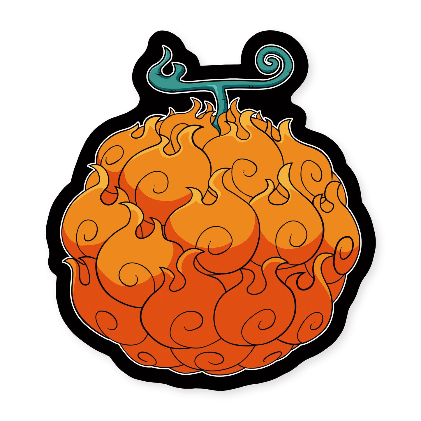 One Piece Dekokissen Mera Mera no Mi Feuerfrucht 36 cm