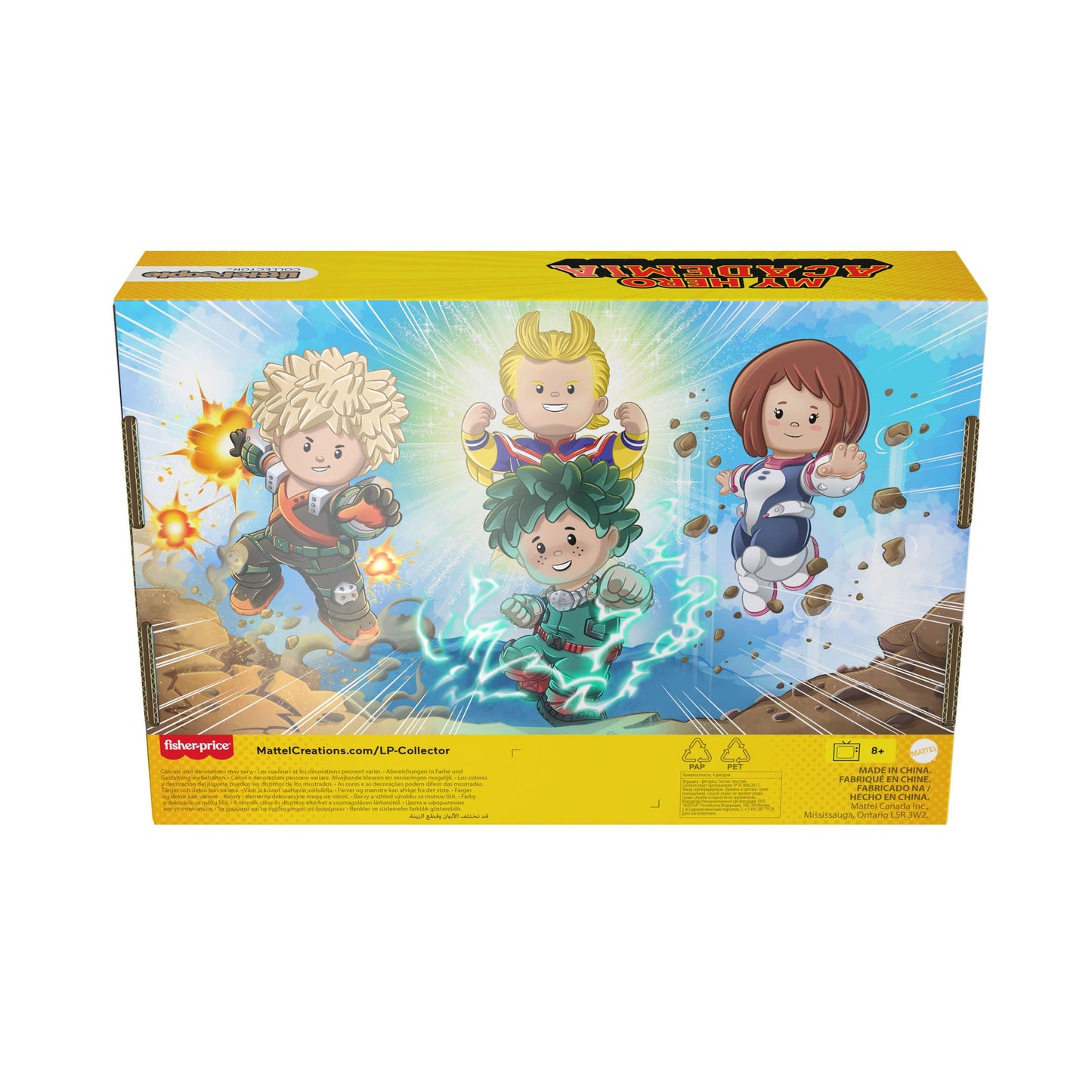 Mattel My Hero Academia Little People Collector Minifiguren 4er-Pack