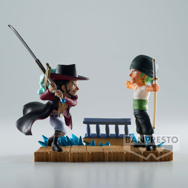 Banpresto One Piece Log Stories Roronoa Zoro VS Dracule Mihawk Figur