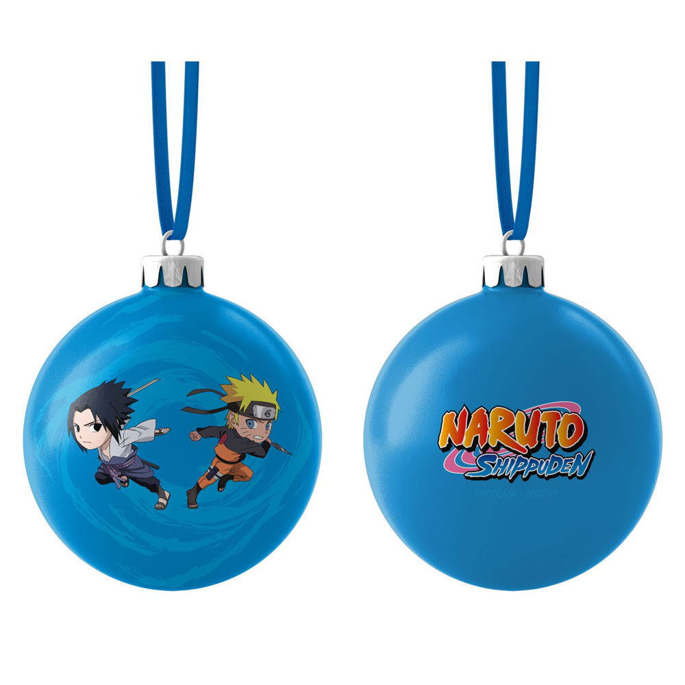 Naruto Shippuden Sasuke & Naruto Chibi Weihnachtskugel / Christmas Ball